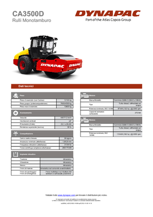 Enkele-trommelwals Dynapac CA 3500 D