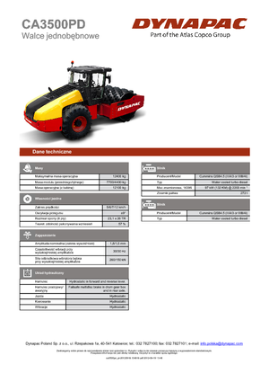 Enkele-trommelwals Dynapac CA 3500 PD