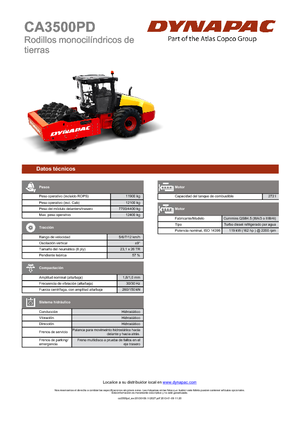 Enkele-trommelwals Dynapac CA 3500 PD