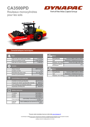 Enkele-trommelwals Dynapac CA 3500 PD