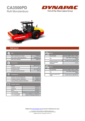 Enkele-trommelwals Dynapac CA 3500 PD