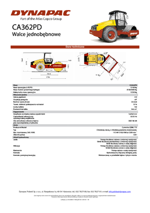 Enkele-trommelwals Dynapac CA 362 PD