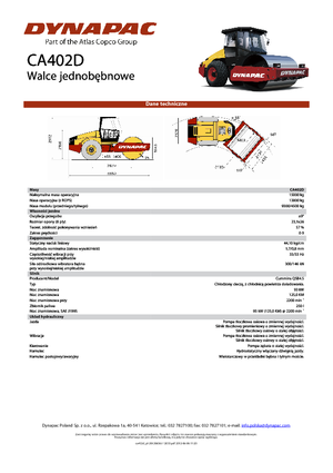 Enkele-trommelwals Dynapac CA 402 D