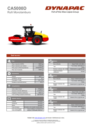 Enkele-trommelwals Dynapac CA 5000 D