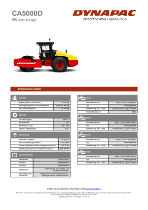 Enkele-trommelwals Dynapac CA 5000 D