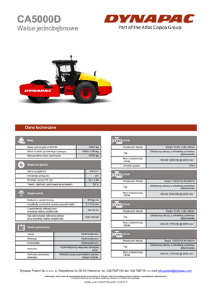 Enkele-trommelwals Dynapac CA 5000 D
