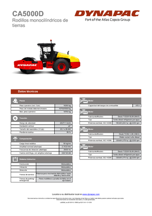Enkele-trommelwals Dynapac CA 5000 D