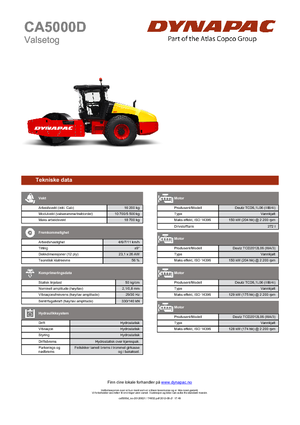 Enkele-trommelwals Dynapac CA 5000 D