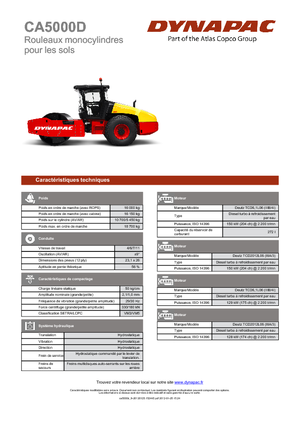Enkele-trommelwals Dynapac CA 5000 D