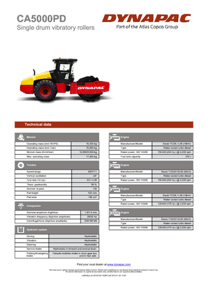 Enkele-trommelwals Dynapac CA 5000 PD 