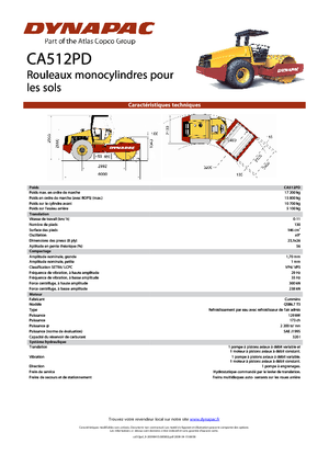 Enkele-trommelwals Dynapac CA 512 PD