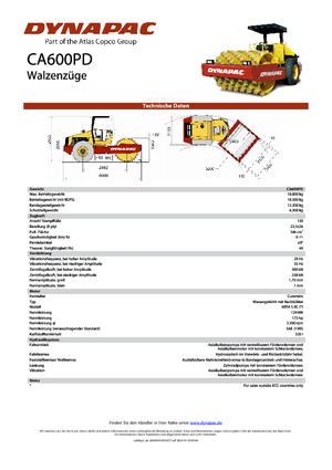 Enkele-trommelwals Dynapac CA 600 PD