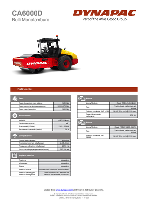 Enkele-trommelwals Dynapac CA 6000 D