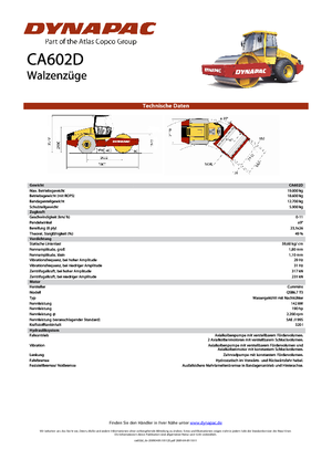 Enkele-trommelwals Dynapac CA 602 D