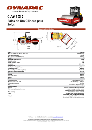 Enkele-trommelwals Dynapac CA 610 D