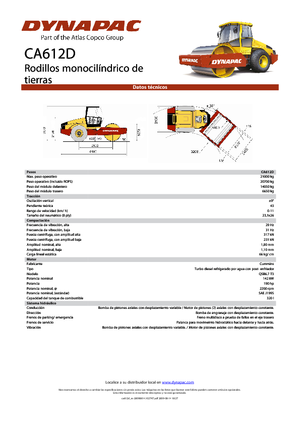 Enkele-trommelwals Dynapac CA 612 D