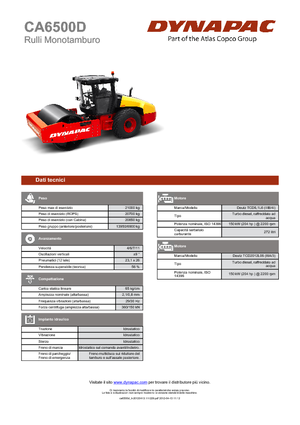 Enkele-trommelwals Dynapac CA 6500 D