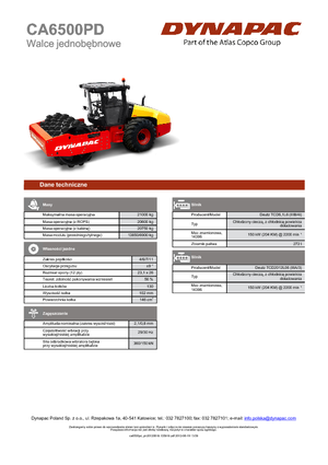 Enkele-trommelwals Dynapac CA 6500 PD