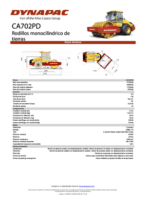 Enkele-trommelwals Dynapac CA 702 PD