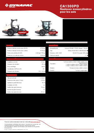 Enkele-trommelwals Dynapac CA1300PD
