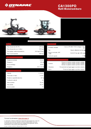 Enkele-trommelwals Dynapac CA1300PD