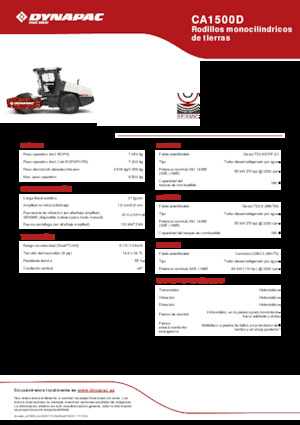 Enkele-trommelwals Dynapac CA1500D