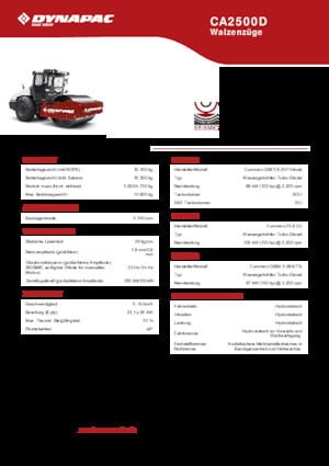Enkele-trommelwals Dynapac CA2500D
