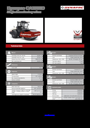 Enkele-trommelwals Dynapac CA2500D