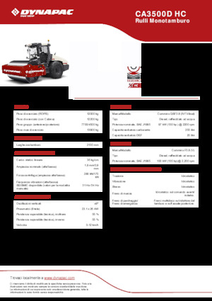 Enkele-trommelwals Dynapac CA3500D HC