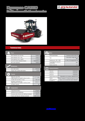 Enkele-trommelwals Dynapac CA35D Rhino