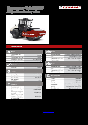 Enkele-trommelwals Dynapac CA4000D