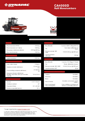 Enkele-trommelwals Dynapac CA4000D