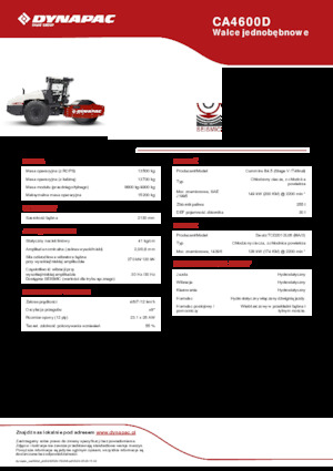 Enkele-trommelwals Dynapac CA4600D