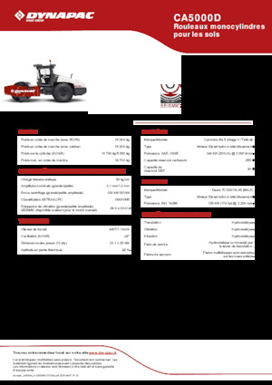 Enkele-trommelwals Dynapac CA5000D