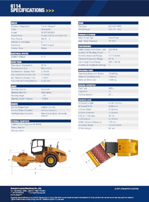 Enkele-trommelwals Liugong 6114 