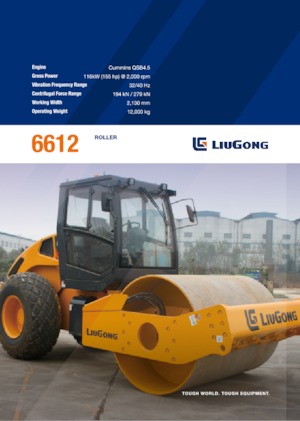 Enkele-trommelwals Liugong 6612 