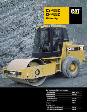 Enkele-trommelwals Caterpillar CS 433 C