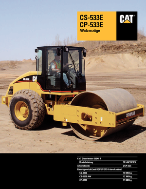 Enkele-trommelwals Caterpillar CP 533 E