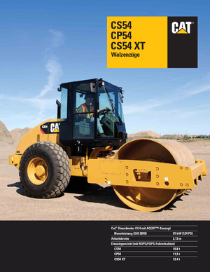 Enkele-trommelwals Caterpillar CS54