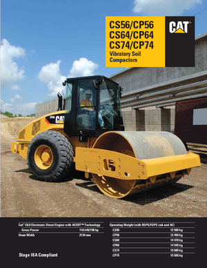 Enkele-trommelwals Caterpillar CS64
