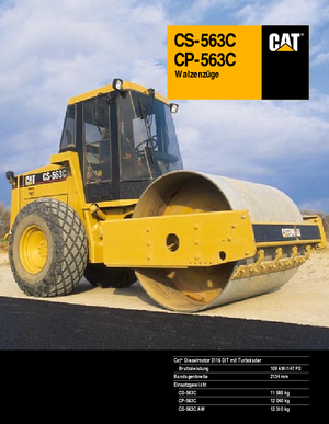 Enkele-trommelwals Caterpillar CS 563 C