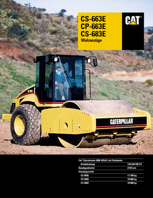 Enkele-trommelwals Caterpillar CS 683 E
