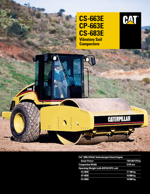 Enkele-trommelwals Caterpillar CS 683 E