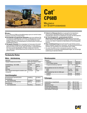 Enkele-trommelwals Caterpillar CP68B