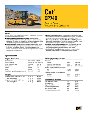 Enkele-trommelwals Caterpillar CP74B