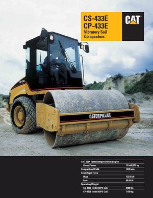 Enkele-trommelwals Caterpillar CS433E