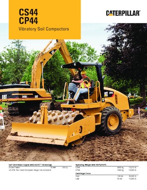 Enkele-trommelwals Caterpillar CS44