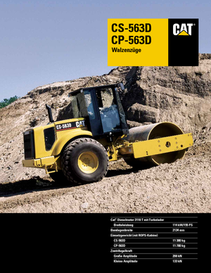 Enkele-trommelwals Caterpillar CS 563 D