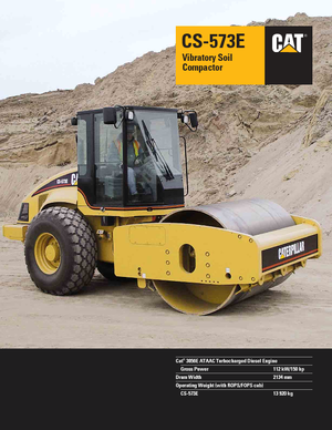 Enkele-trommelwals Caterpillar CS 573 E