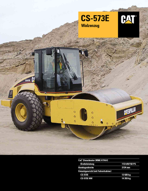 Enkele-trommelwals Caterpillar CS 573 E